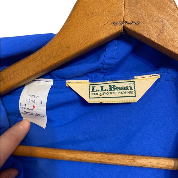 Vintage 1980s Made in USA LL Bean Blue Nylon Anorak Jacket  And Track Pants Suit - Picture 2 of 5
